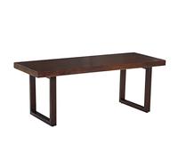 Bureau d'ordinateur en Bois Massif rétro de Style Industriel, Table d'étude/Table de conférence en pin pour Bureau à Domicile, avec Pieds réglables (8 cm 220 x 90 x 75 cm)
