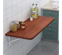 Bureau d'ordinateur Flottant Tables de Salle À Manger Multifonctionnelle A Variety of Styles to Choose from Well Integrated with Various Decoration Styles(Dark Wood Grain,100x40cm/39x16)