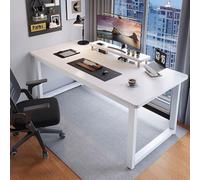 Bureau D'ordinateur for La Maison,Bureau De Gaming,Bureaus À Écriture for Poste De Travail,Postes De Travail Table D’étude/d'écriture/à Manger for Maison/Bureaus(White1,160 * 50cm/63 * 20in)