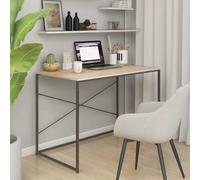 Bureau d'Ordinateur Meuble de Travail Écriture Noir Bois d’Ingénierie vidaXL