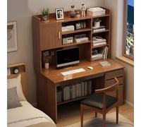 Bureau d'ordinateur Moderne avec Rangement, étagère et tiroir, pour écriture, Jeu, Travail, étude, Gain de Place, pour la Maison et Le Bureau, B, 100 x 40 x 142 cm (39 x 16 x 56 Pouces)