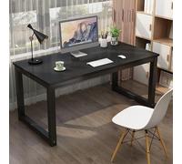 Bureau d'ordinateur moderne de 81,3 cm - Station d'écriture minimaliste peu encombrante pour bureau à domicile, petite table élégante en teck, parfaite pour les études, le travail et les jeux.