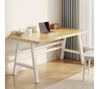 Bureau d'ordinateur moderne industriel en métal et bois, table d'étude élégante pour écrire et jouer, parfaite pour les étudiants et le travail à distance (100,3 x 61 x 74,9 cm)