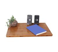 Bureau d'ordinateur mural pliable multifonctionnel - Table en métal gain de place avec support fixe antirouille à angle droit (60 cm/80 cm/100 cm) pour la maison et le bureau