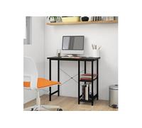 vidaXL Bureau d'ordinateur 80x40x72 cm MDF et métal Noir style industriel