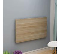Bureau d'ordinateur pliable mural en bois de pin pour la maison, le bureau, petite salle à manger, design compact et polyvalent, style rustique