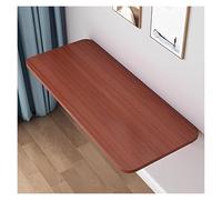 Bureau d'ordinateur pliable mural pour économiser de l'espace - Étagère murale polyvalente facile à installer - Table de cuisine couleur teck - Table de salle à manger idéale pour les petits espaces