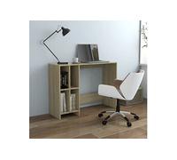 Bureau d'ordinateur portable Chêne 102,5x35x75 cm Aggloméré