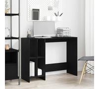 vidaXL Bureau Chêne noir 102,5x35x75 cm Bois d'ingénierie Finition mat À monter soi-même