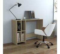 vidaXL Bureau d'ordinateur portable Chêne 102,5x35x75 cm Aggloméré G