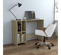 Bureau d'Ordinateur Portable Écriture Chêne Sonoma Bois d'Ingénierie vidaXL