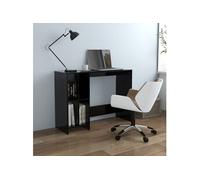 vidaXL Bureau d'ordinateur portable Noir 102,5x35x75 cm Aggloméré Noir G