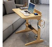 Bureau d'ordinateur Portable Table d'appoint de canapé Mobile Table d'appoint en Bois Massif Table de Chevet de Chambre Petit Bureau Minimaliste Table de Jeu multifonctionnelle