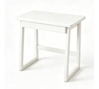 Bureau d'ordinateur Poste de Travail Petit Bureau Debout | Coins arrondis Style moderne Études, écriture Pour appartement, bureau, chambre à coucher(White,70x45cm/28x18in)