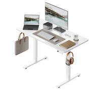 Bureau d'ordinateur réglable en hauteur WOLTU, table de jeu électrique avec 3 niveaux de mémoire, protection contre les chocs, pour la maison, le bureau et l'étude 160x75cm Black