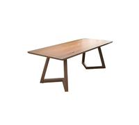 Bureau d'ordinateur Salon en Bois Massif Grand Bureau à Domicile Table d'étude Double Bureau d'affaires Table Longue Etabli Table de jeu(180 * 80 * 75cm)