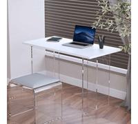 Bureau d'ordinateur simple et poste de travail de jeu, 100 x 60 cm, idéal pour le bureau à domicile, les études et les meubles professionnels Marron