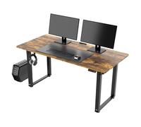 Ultradesk Uplift V2 Bureau d'ordinateur Table de Jeu, Construction en Acier, Espace pour Trois Moniteurs, Réglage Électrique de la Hauteur, Espace pour Les Jambes et Plus, 160 x 75 cm, Marron