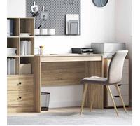 Vidaxl Bureau D'écriture Chêne De Sonoma Mdf Avec Placage 100 X 50 X 76 Cm