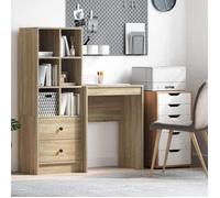 Bureau droit chêne sonoma 60 x 40 x 76 cm en bois d'ingénierie - design épuré