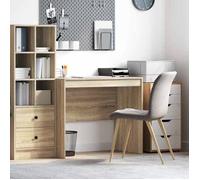 vidaXL Bureau Chêne Sonoma 90 x 50 x 76 cm | Look simple et moderne avec des lignes épurées et une finition en chêne Sonoma qui déchire ,