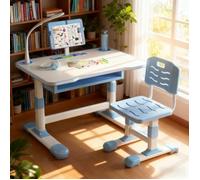 Bureau écolier multifonction avec chaise réglable idéal pour écrire dessiner et étudier Bureau d'étude pour enfants