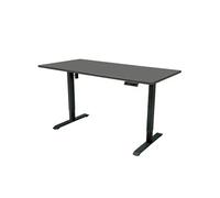 Bureau électrique 180x80cm - Moteur simple - Noir/Anthracite