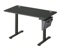 Bureau Électrique Assis-Debout, Bureau Réglable en hauteur, 60 x 120 x (72-120) cm, 4 Hauteurs Mémorisables, Pochette de rangement, Noir Noir