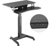 Bureau électrique assis debout réglable Maclean MC-835 hauteur 72 - 122 cm, charge max 37 kg G