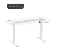 Bureau électrique Ergo Office réglable en hauteur hauteur maxi 1160mm max - 80 kg sans plateau blanc ER-400 W