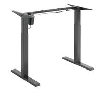 Bureau assis/debout Ergo Office ER-433 réglable en hauteur électriquement, jusqu'à 80kg, châssis sans plateau de table Gris