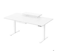 Bureau Électrique Réglable - VASAGLE - 160x80 cm - Blanc Nuage - Tiroir - Port USB-C