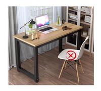 Bureau élégant noir - Grande table de travail de 120 x 60 cm avec une excellente capacité de charge, idéale pour étude, chambre ou bureau. Design simple et élégant.