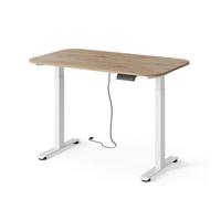 Bureau Elevate, 120x70cm 2 moteurs, Blanc/Chêne Artisan, Vicco 58657