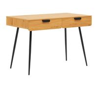 Bureau en bois 2 tiroirs louis