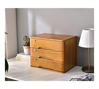Bureau en bois avec serrure A4 Support de dossier de bureau pour reçus 3 tiroirs Solution de rangement élégante et sécurisée