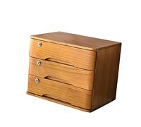 Bureau en bois avec tiroir verrouillable pour ranger vos documents et fournitures, idéal pour la maison et le bureau. Solution de rangement multifonction pour armoire de données.