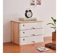 Bureau en bois avec tiroirs verrouillables, armoire à documents compacte pour bureau à domicile, rangement de fichiers à 2 tiroirs pour une gestion efficace de l'espace de travail
