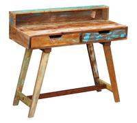 Bureau en Bois de récupération massif Table d'ordinateur Table de travail vidaXL