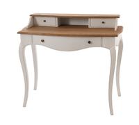 Bureau en bois et chêne L100 cm Loberon bois de bayur 55.00x100.00 cm
