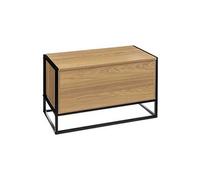 PEGANE Bureau en Bois et métal Coloris Naturel - Longueur 120 x Profondeur 60 x Hauteur 75 cm