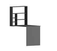 Bureau en bois "Sedir" - 16 x 59 x 80 cm - Anthracite