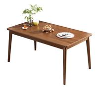 Bureau en bois simple et moderne, peut être utilisé pour lire, étudier ou placer un ordinateur pour travailler, adapté pour l'étude, le restaurant, le salon de thé, la chambre à coucher Walnut 140cm