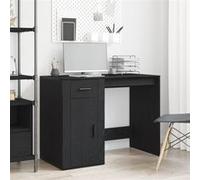 vidaXL Bureau en chêne noir 100 x 49 x 75 cm – bois d'ingénierie