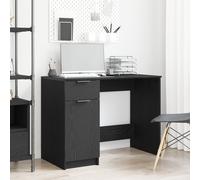 Bureau en chêne noir vidaXL - 100x50x75 cm - Fabriqué en bois d'ingénierie Noir