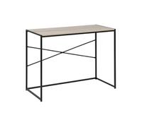 - Bureau en MDF et métal - Beige et Noir - Sireine