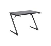 - Bureau en MDF et métal - Gris et Noir