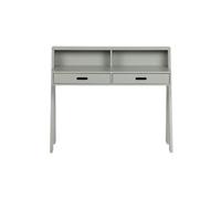 Bureau en pin coloris gris béton - 93 x 112 x 55 cm --