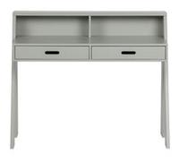 Bureau en pin coloris gris béton - 93 x 112 x 55 cm -PEGANE- gris béton