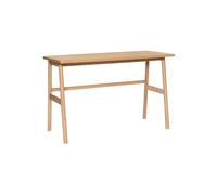 Bureau en placage de chêne clair beige, droit, style minimaliste - Hübsch, Acorn - 120x55x77 cm